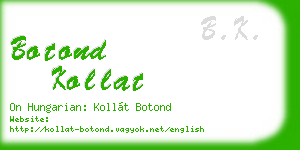 botond kollat business card